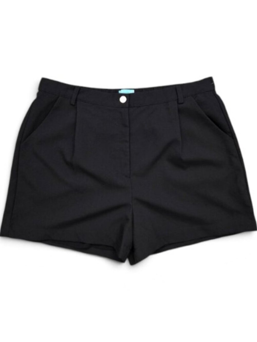 Draper James Black Pleated Shorts Women Stretch‎ Back Waist Everyday XXL